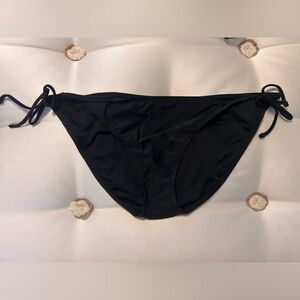 Elegant Black Tie-Side Bikini Bottom